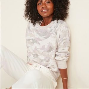 NWT Old Navy Vintage Camo Crew Neck Sweatshirt